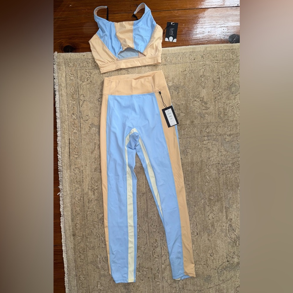 Brand new Lumi Collective leggings and bra. Size small adult